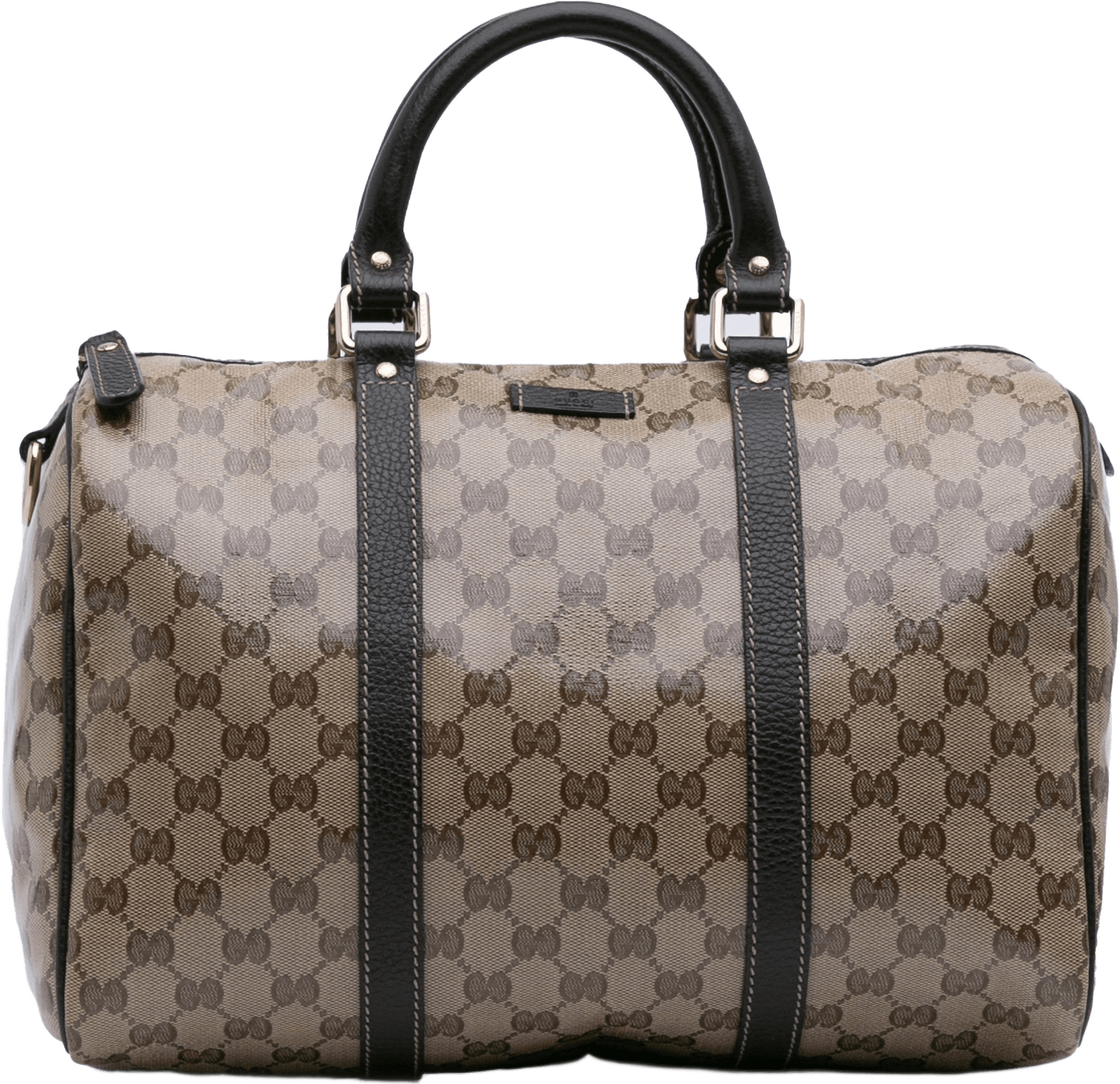 Gucci Medium Gg Crystal Joy Boston Bag, från Luxclusif, i färgen beige.