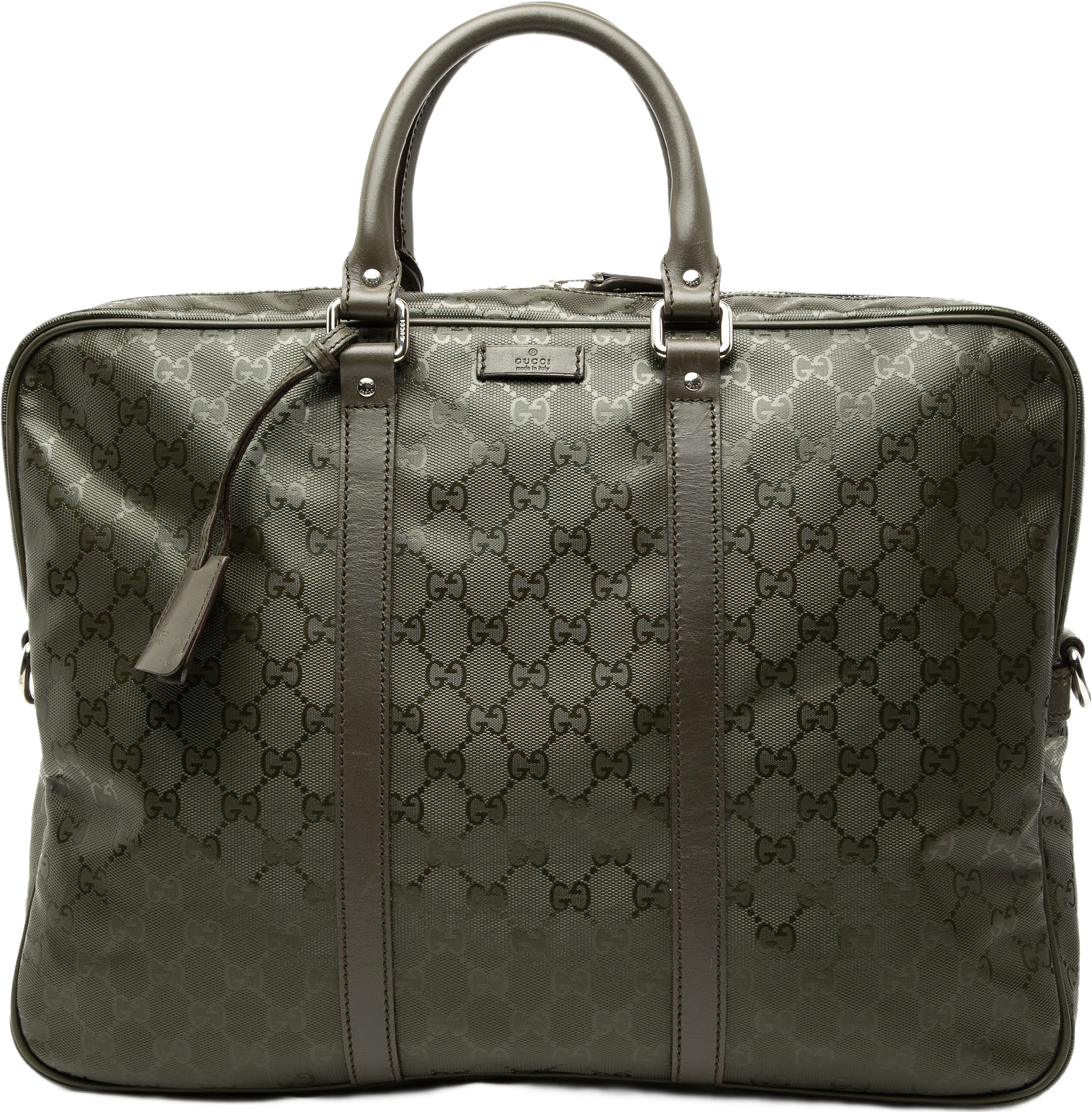 Gucci Gg Imprime Business Bag, från Luxclusif, i färgen grön.