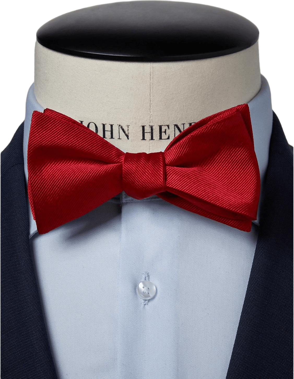Bow Tie Plain Self Tied, från John Henric, i färgen red.