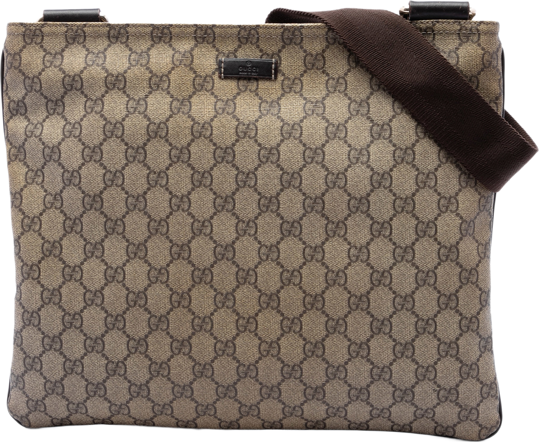 Gucci Gg Supreme Crossbody, från Luxclusif, i färgen beige.