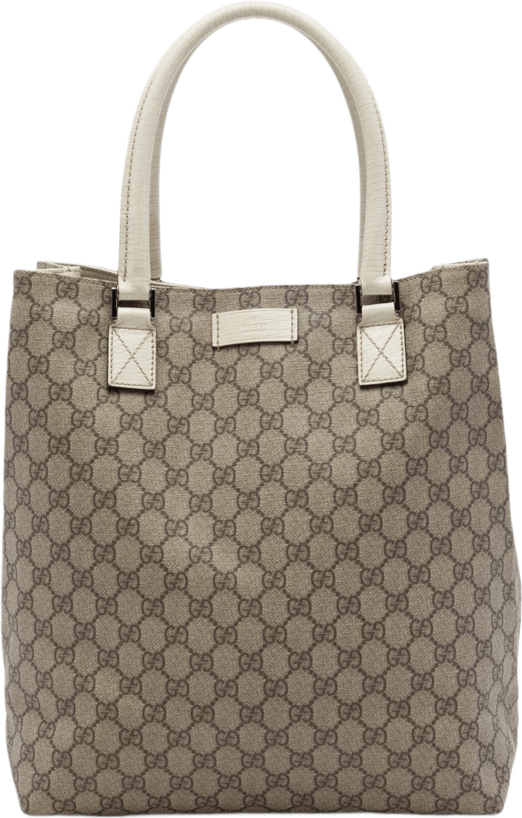 Gucci Gg Supreme Tote, från Luxclusif, i färgen vit.