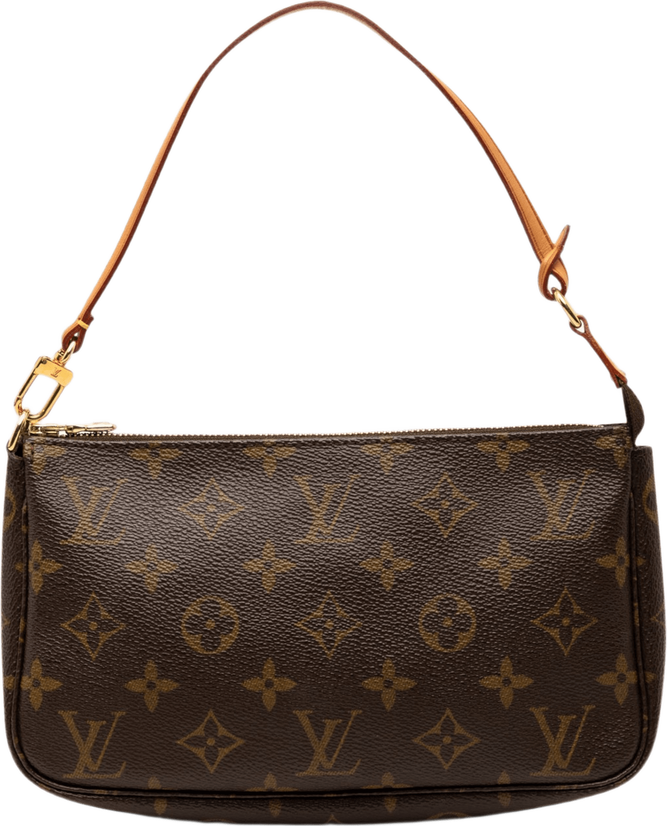 Louis Vuitton Monogram Pochette Accessoires, från Luxclusif, i färgen brun.
