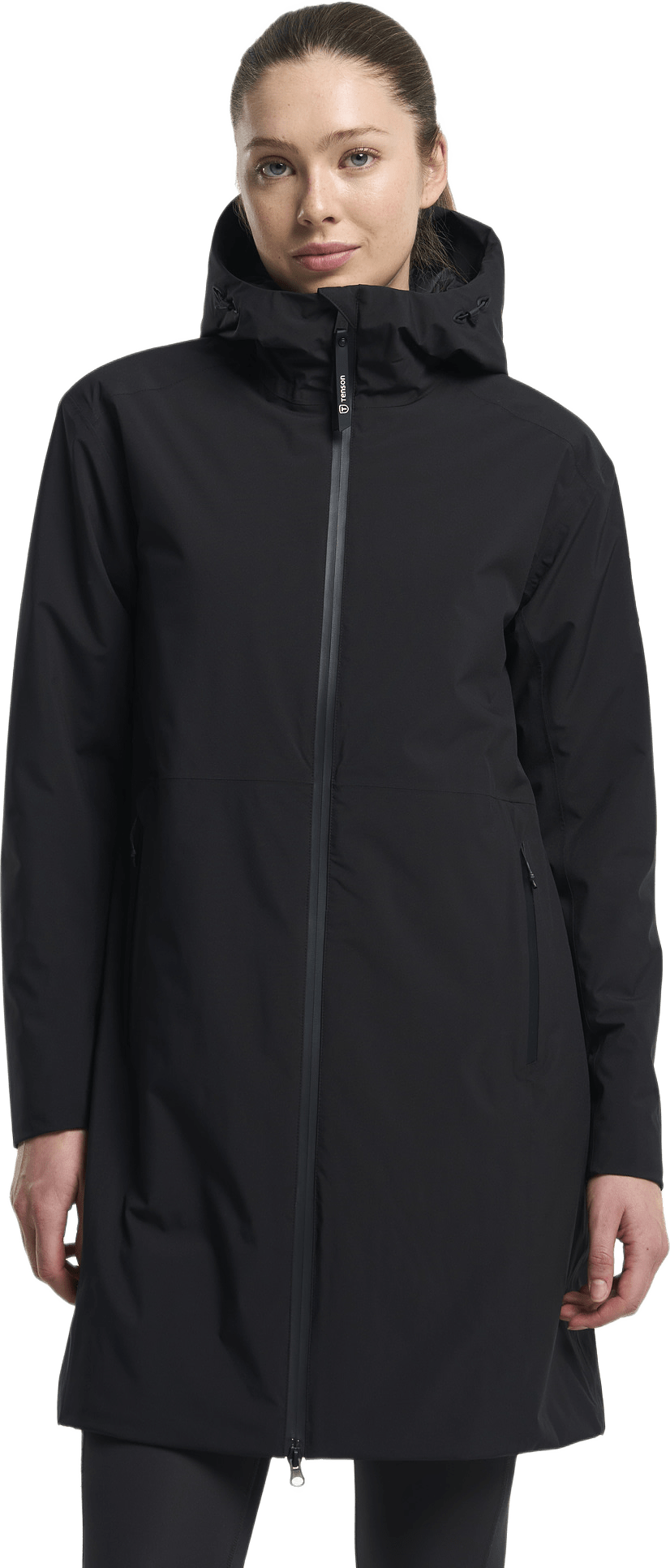 Transit Coat Women, från Tenson, i färgen svart.