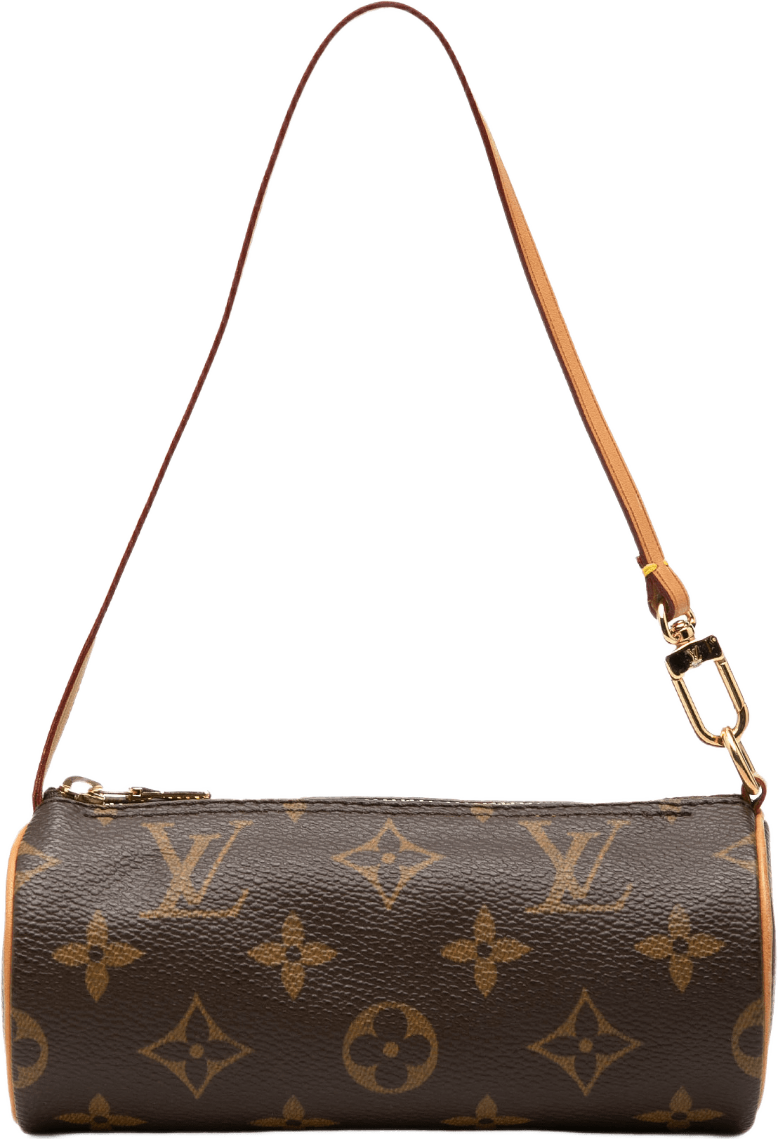 Louis Vuitton Monogram Papillon Pochette, från Luxclusif, i färgen brown.
