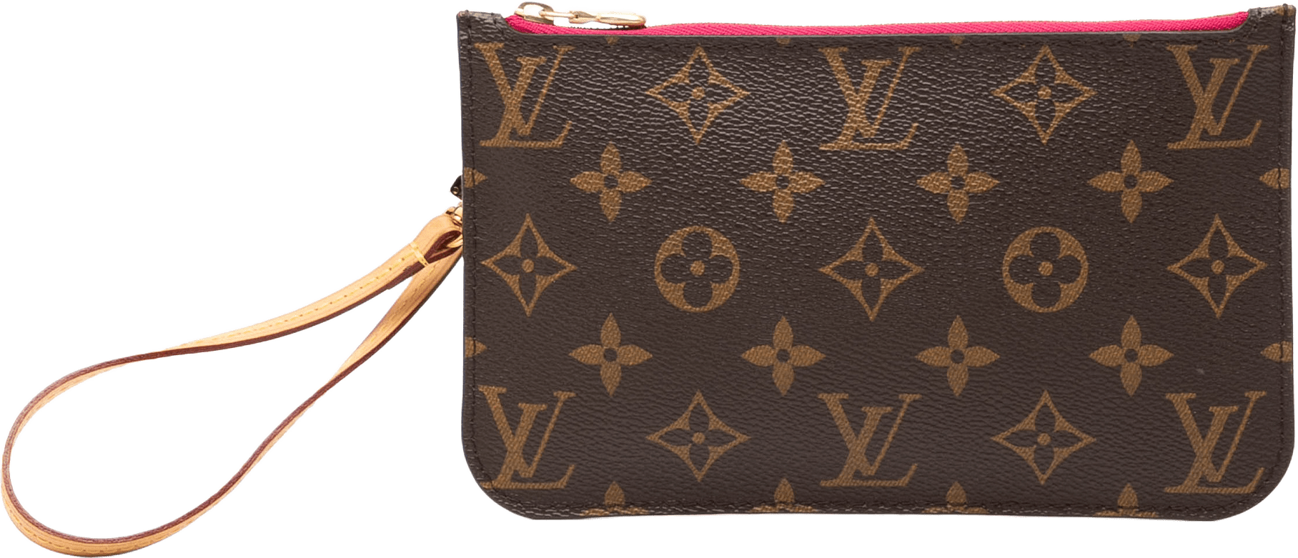 Louis Vuitton Monogram Neverfull Pm Pouch, från Luxclusif, i färgen brown.