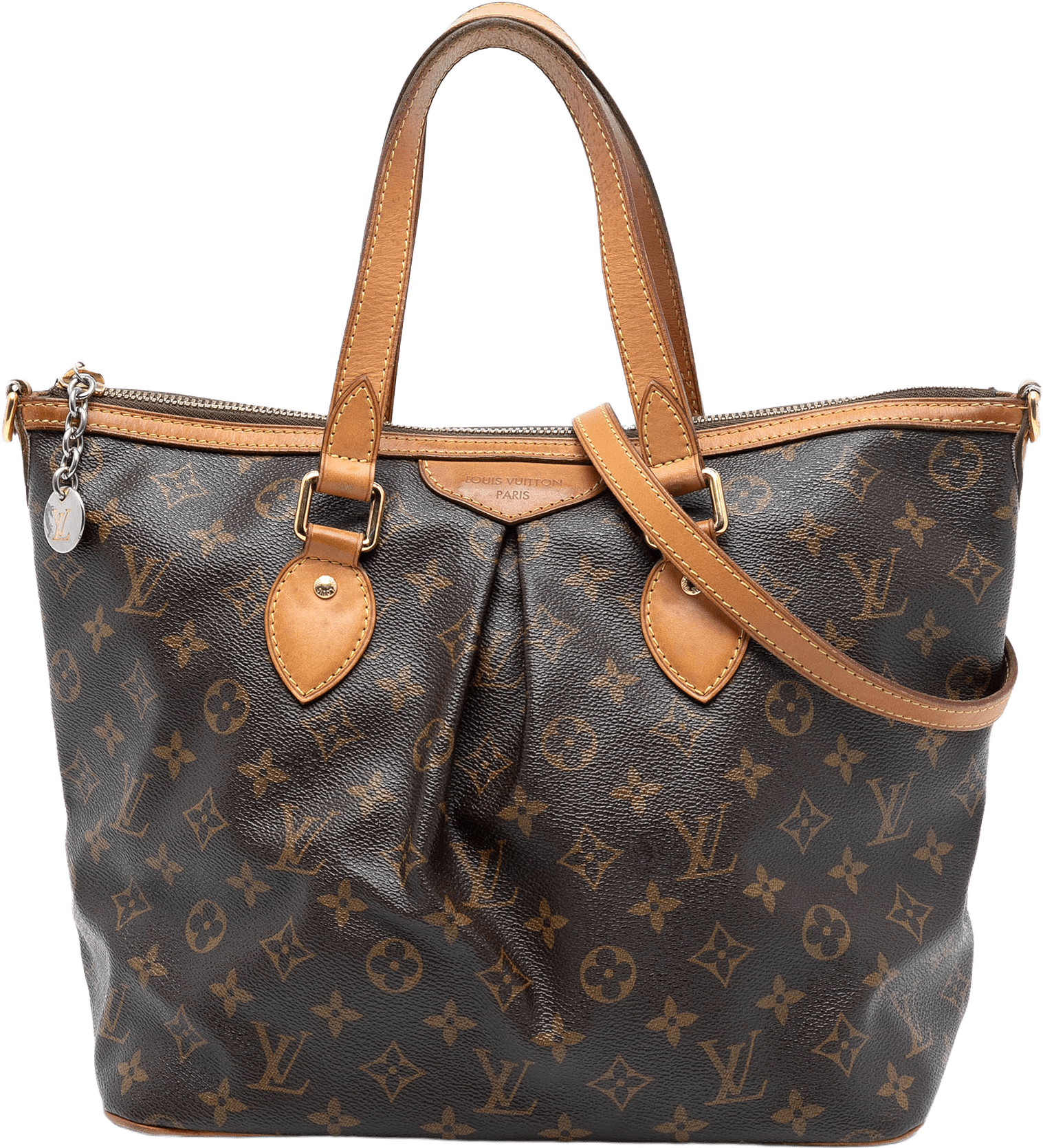 Louis Vuitton Monogram Palermo Pm, från Luxclusif, i färgen brown.