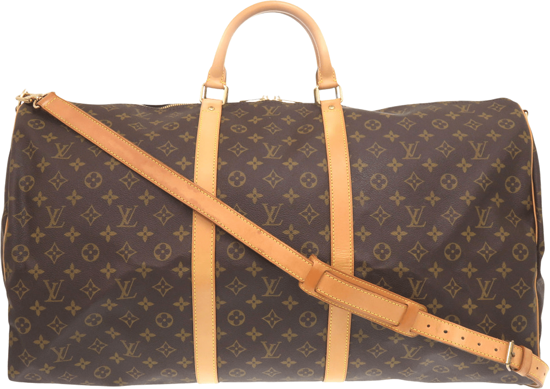 Louis Vuitton Monogram Keepall Bandouliere 60, från Luxclusif, i färgen brown.