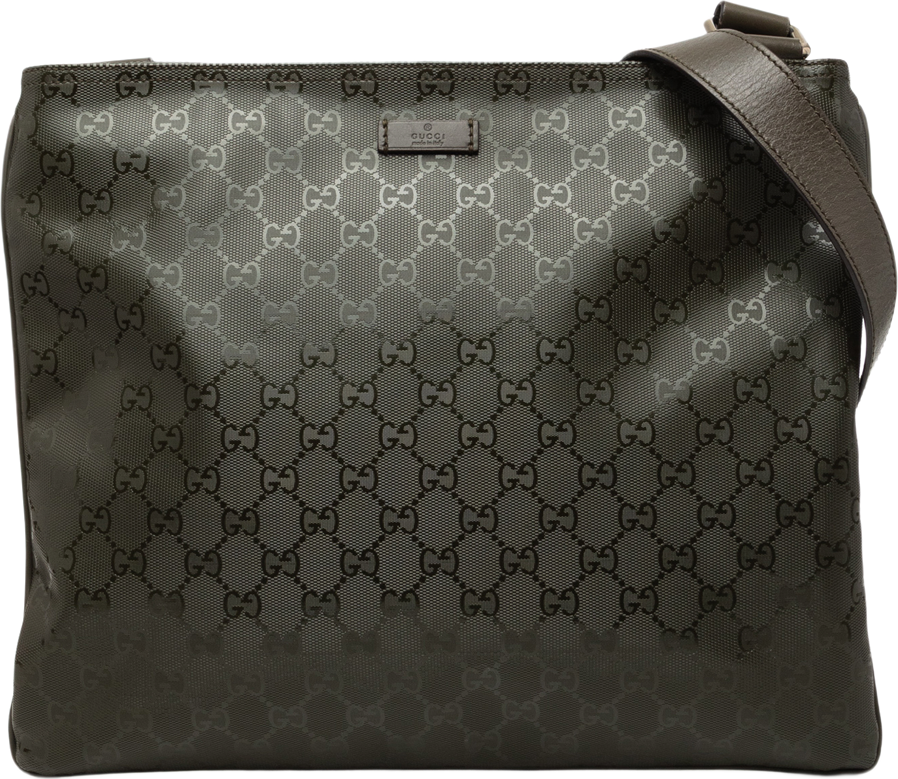 Gucci Gg Supreme Crossbody, från Luxclusif, i färgen brun.