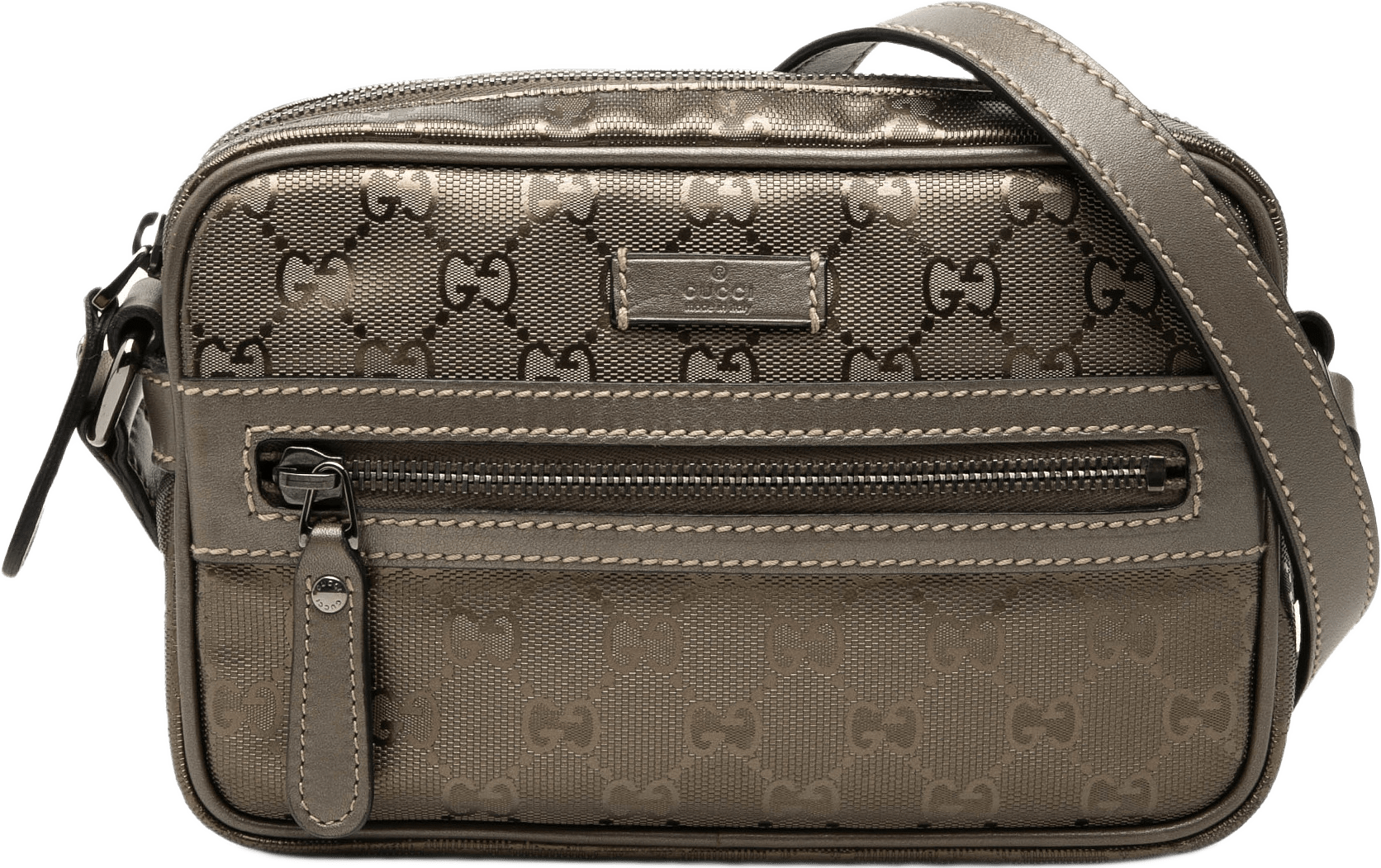 Gucci Gg Imprime Crossbody, från Luxclusif, i färgen brun.