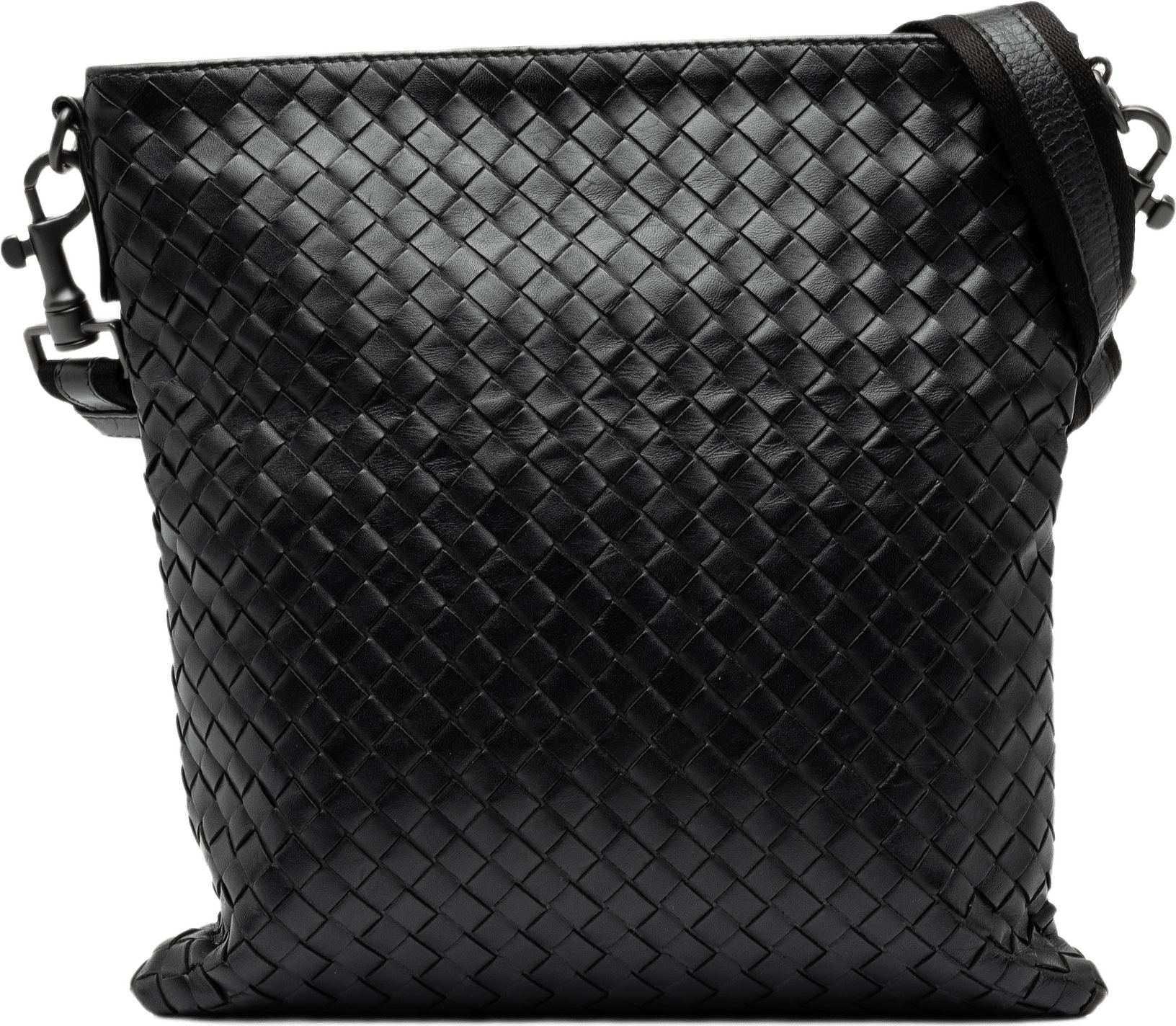 Bottega Veneta Nappa Intrecciato Vn Crossbody, från Luxclusif, i färgen svart.