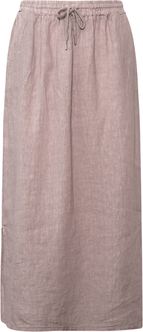 Hildur, Long Skirt, Linen - Dust Lavender