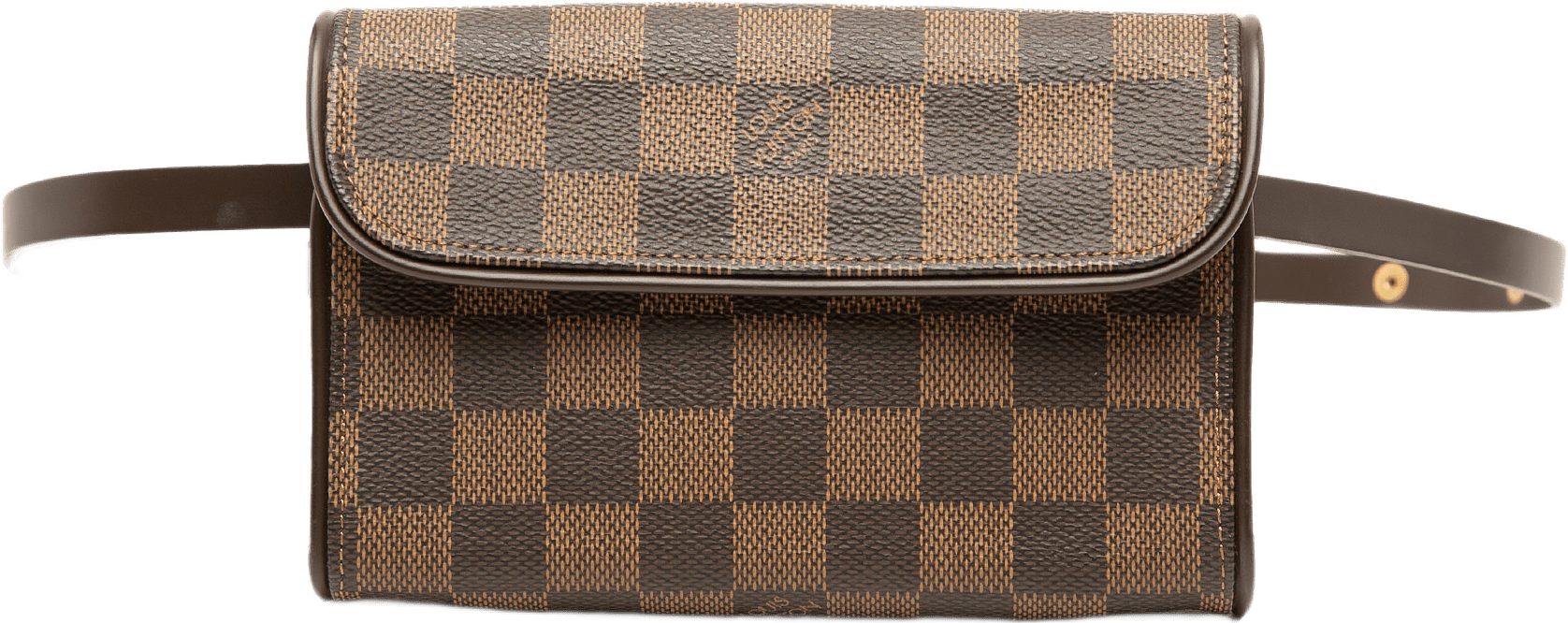 Louis Vuitton Damier Ebene Florentine Pochette, från Luxclusif, i färgen brun.