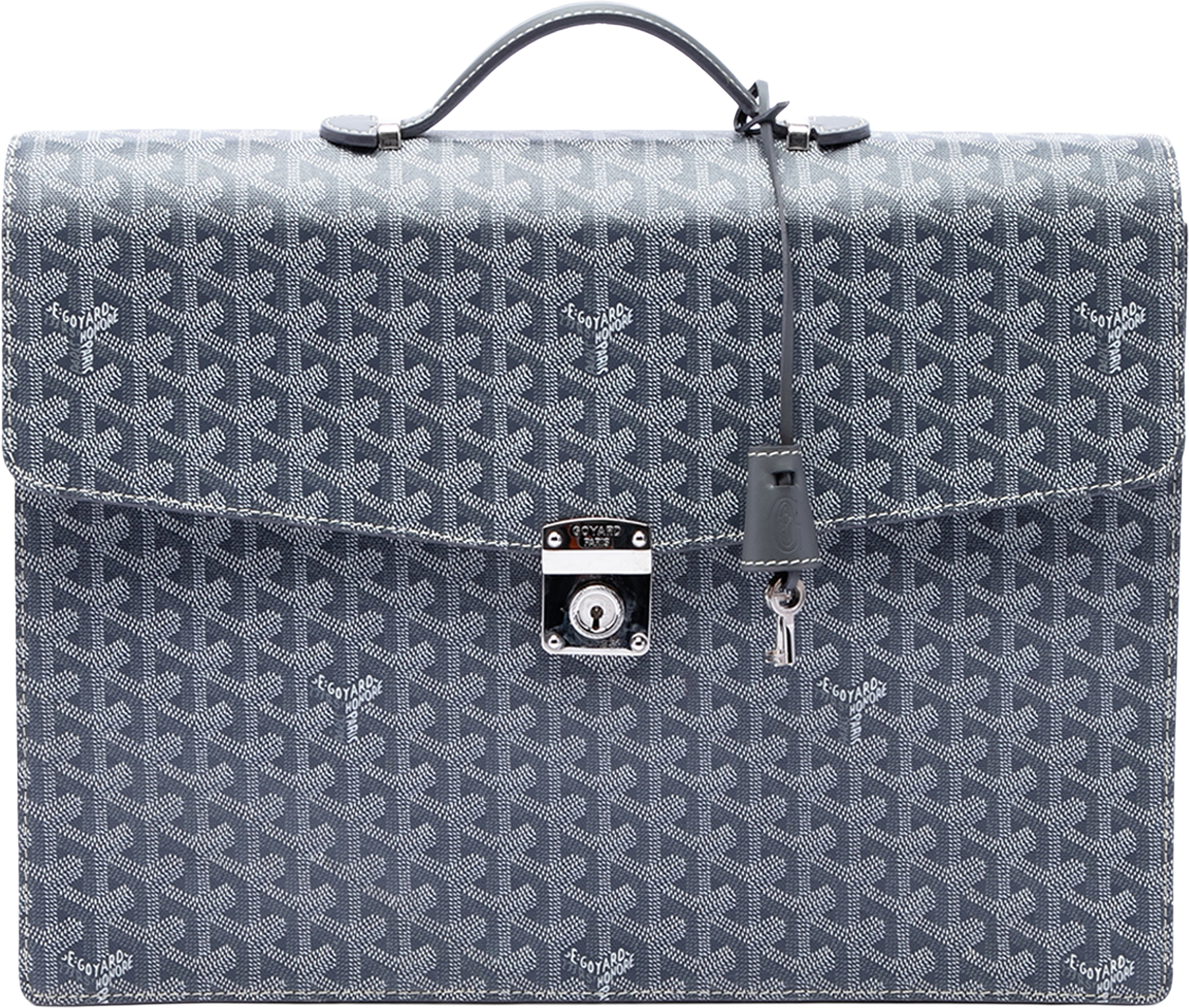 Goyard Goyardine Serviette Chypre, från Luxclusif, i färgen grå.