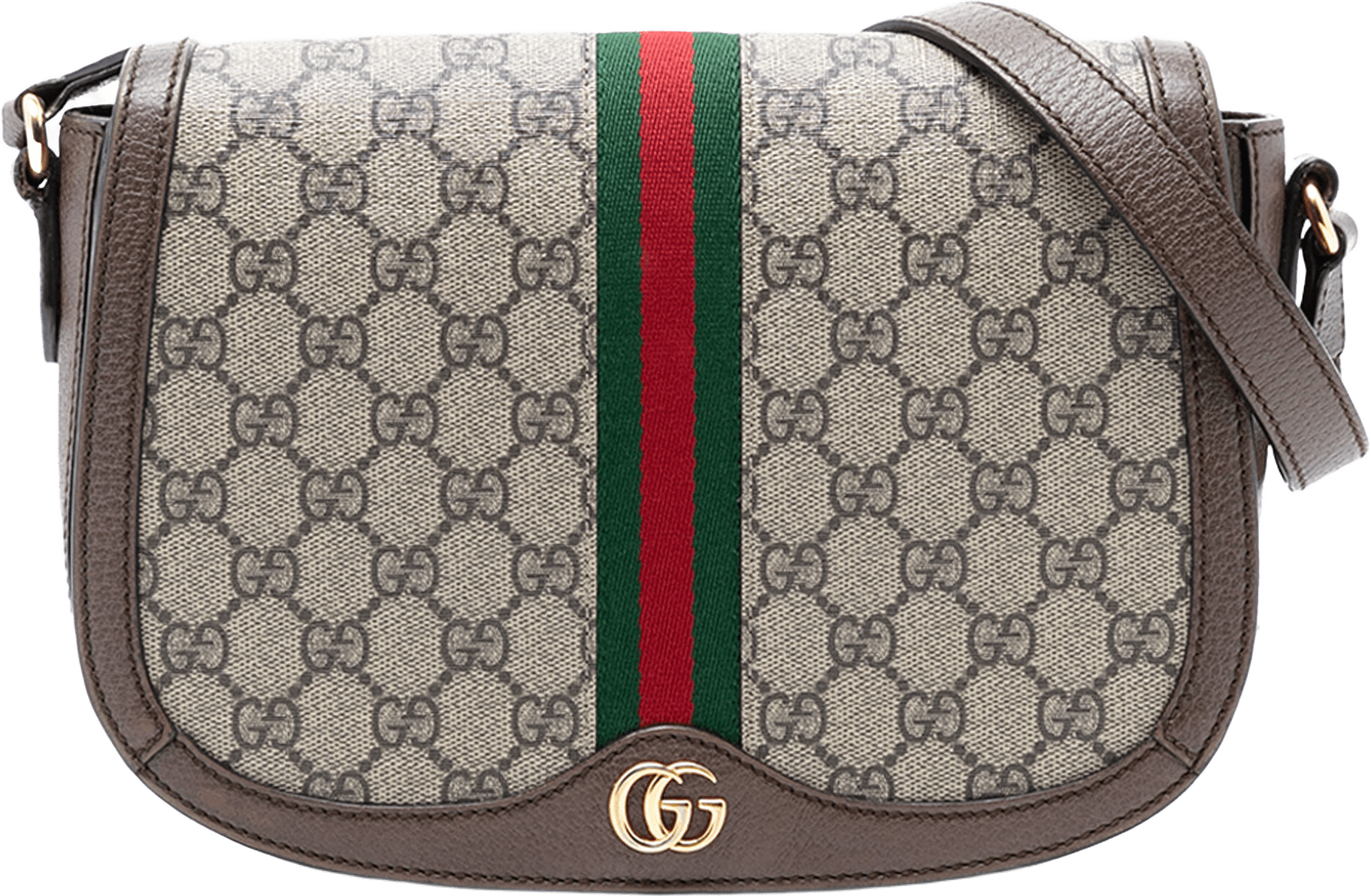 Gucci Small Gg Supreme Ophidia Crossbody, från Luxclusif, i färgen beige.