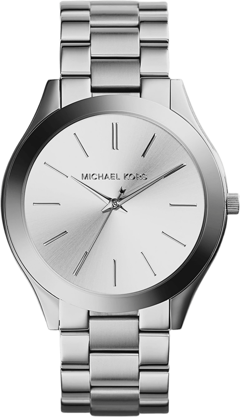 Michael Kors Slim Runway Dam Silver/stållänk - Mk3178, från Michael Kors, i färgen 1.