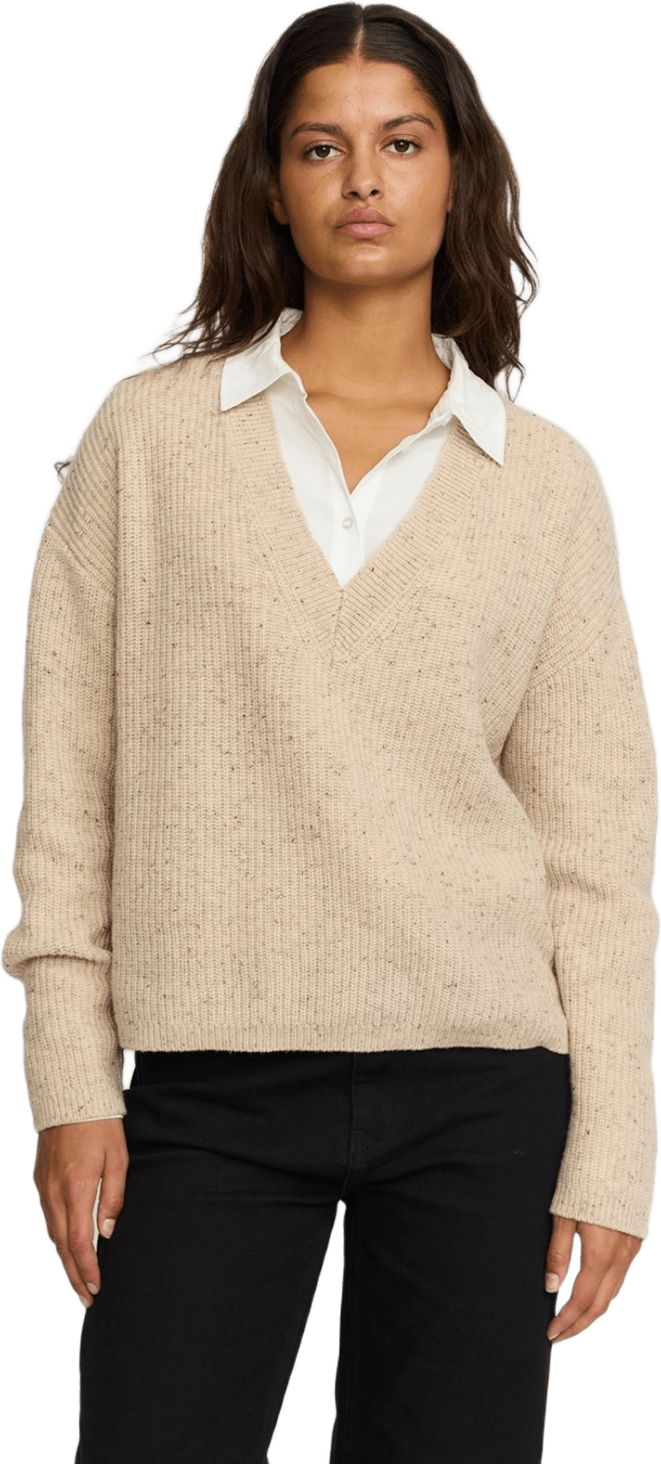 Srwest V-neck Knit - Nomad