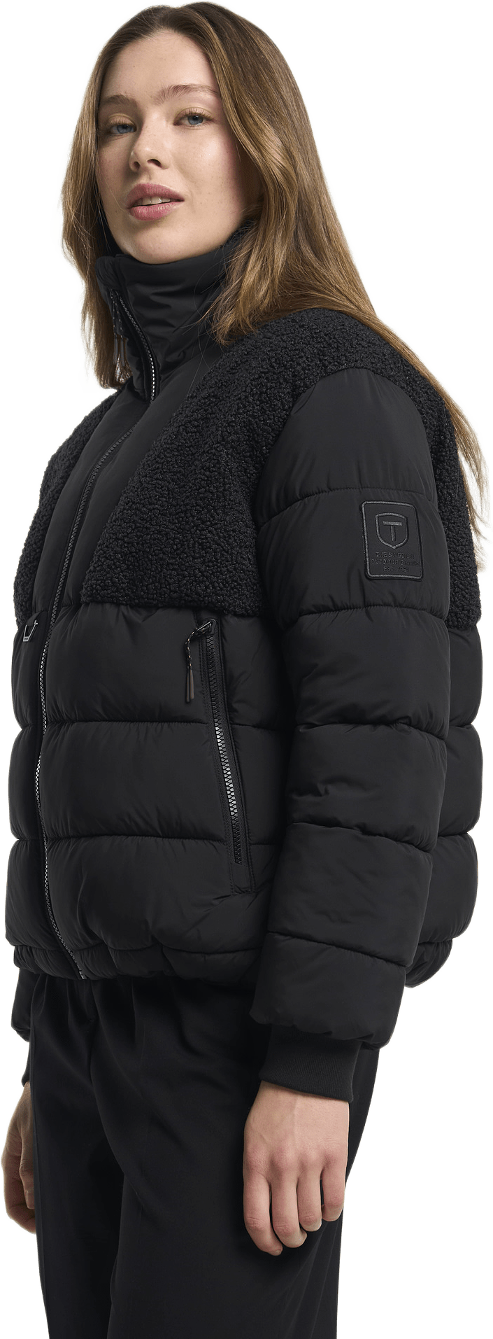 Kenun Hybrid Jacket Women, från Tenson, i färgen svart.