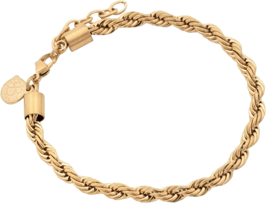 Stallone Steel Bracelet Gold, från by BILLGREN, i färgen guld.