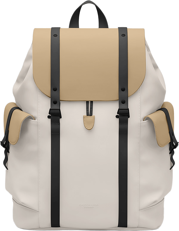 Spläsh Utility Backpack 16", från Gaston Luga, i färgen latte / cloud cream.
