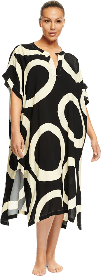 Beachwear Flores, från Scampi, i färgen makulaku black.