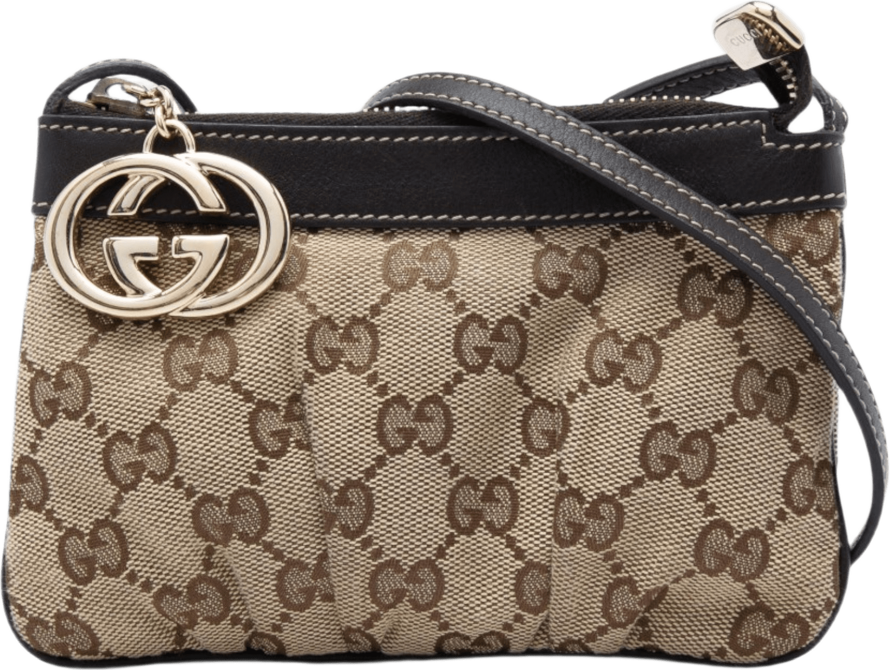Gucci Gg Canvas Crossbody, från Luxclusif, i färgen beige.