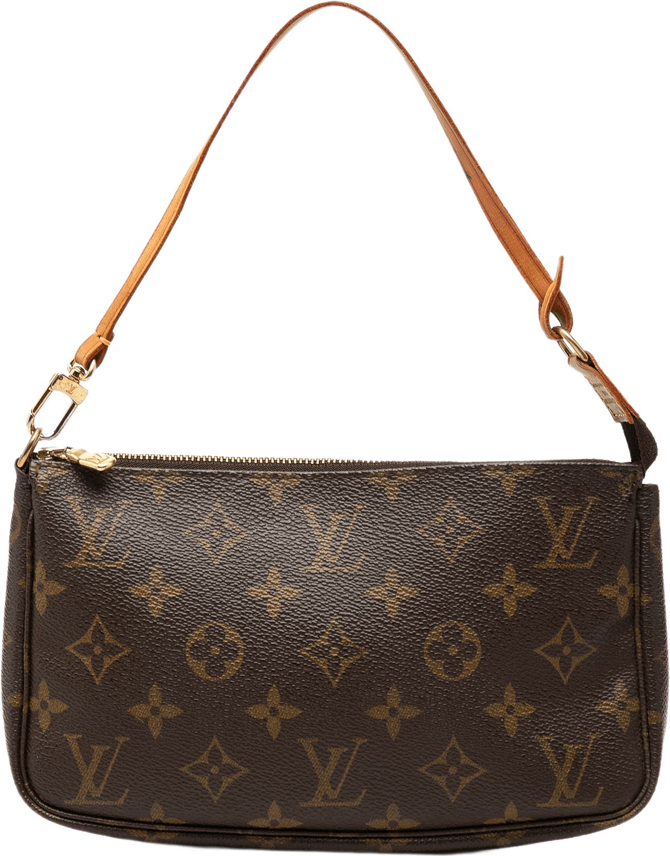 Louis Vuitton Monogram Pochette Accessoires, från Luxclusif, i färgen brun.