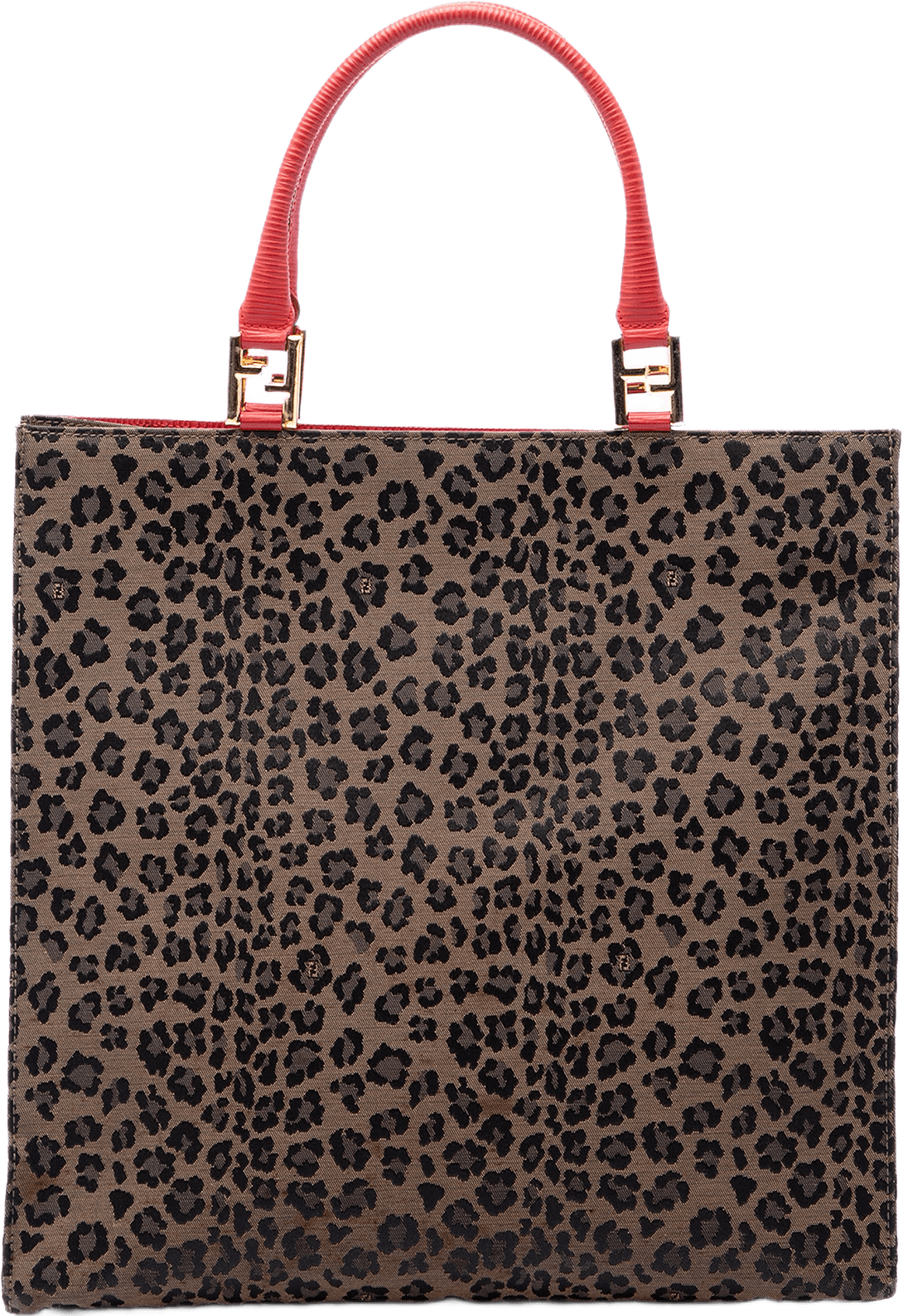 Fendi Leopard Print Canvas Tote, från Luxclusif, i färgen brown.