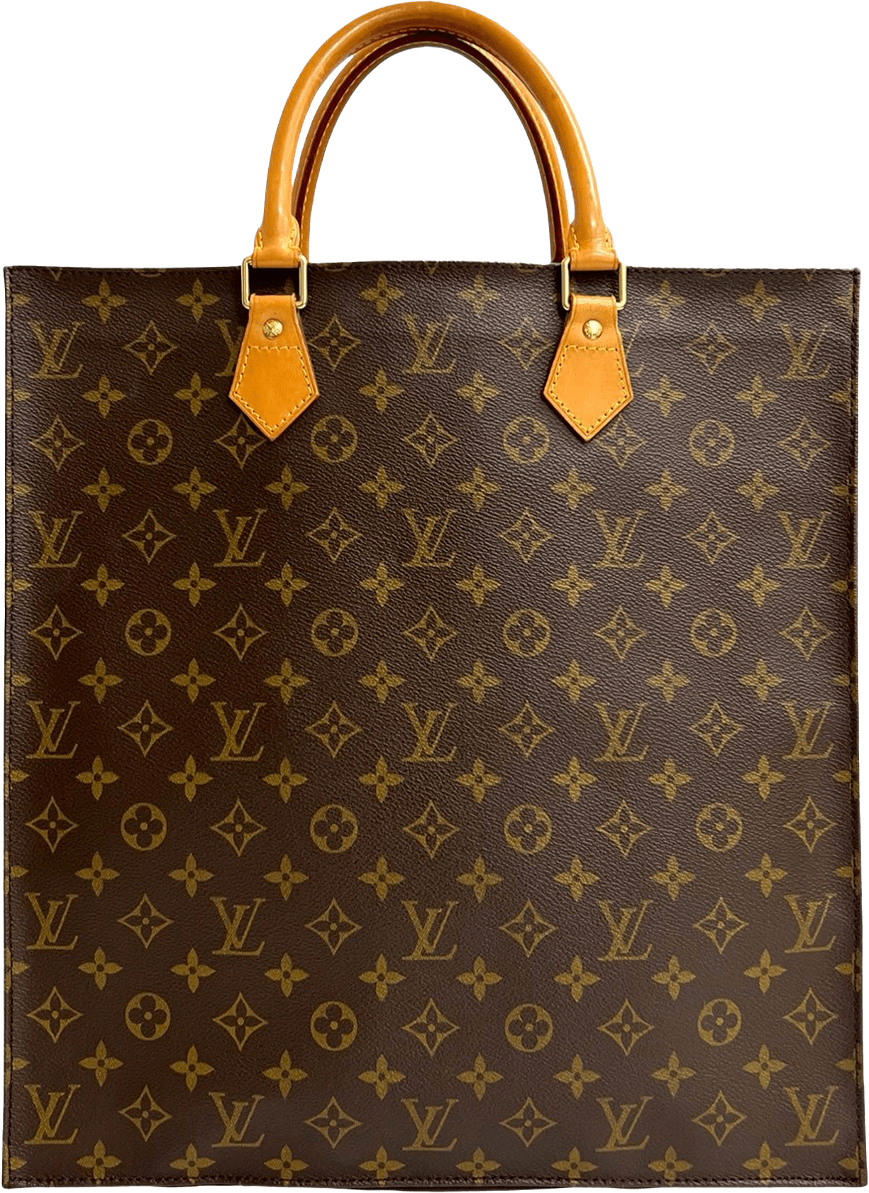 Louis Vuitton Monogram Sac Plat, från Luxclusif, i färgen brown.