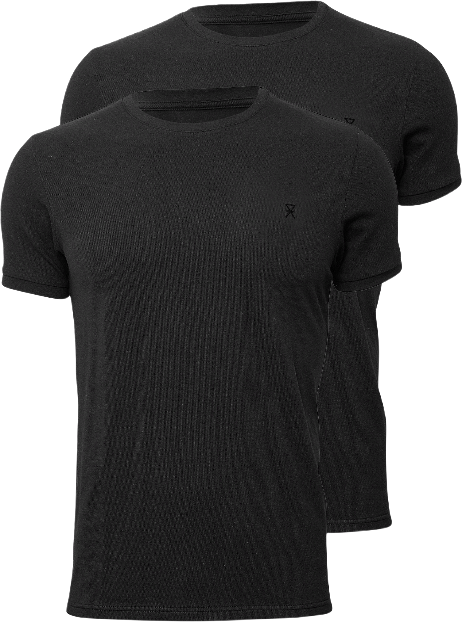 2-pack Bambu, Pique T-shirt, Navy