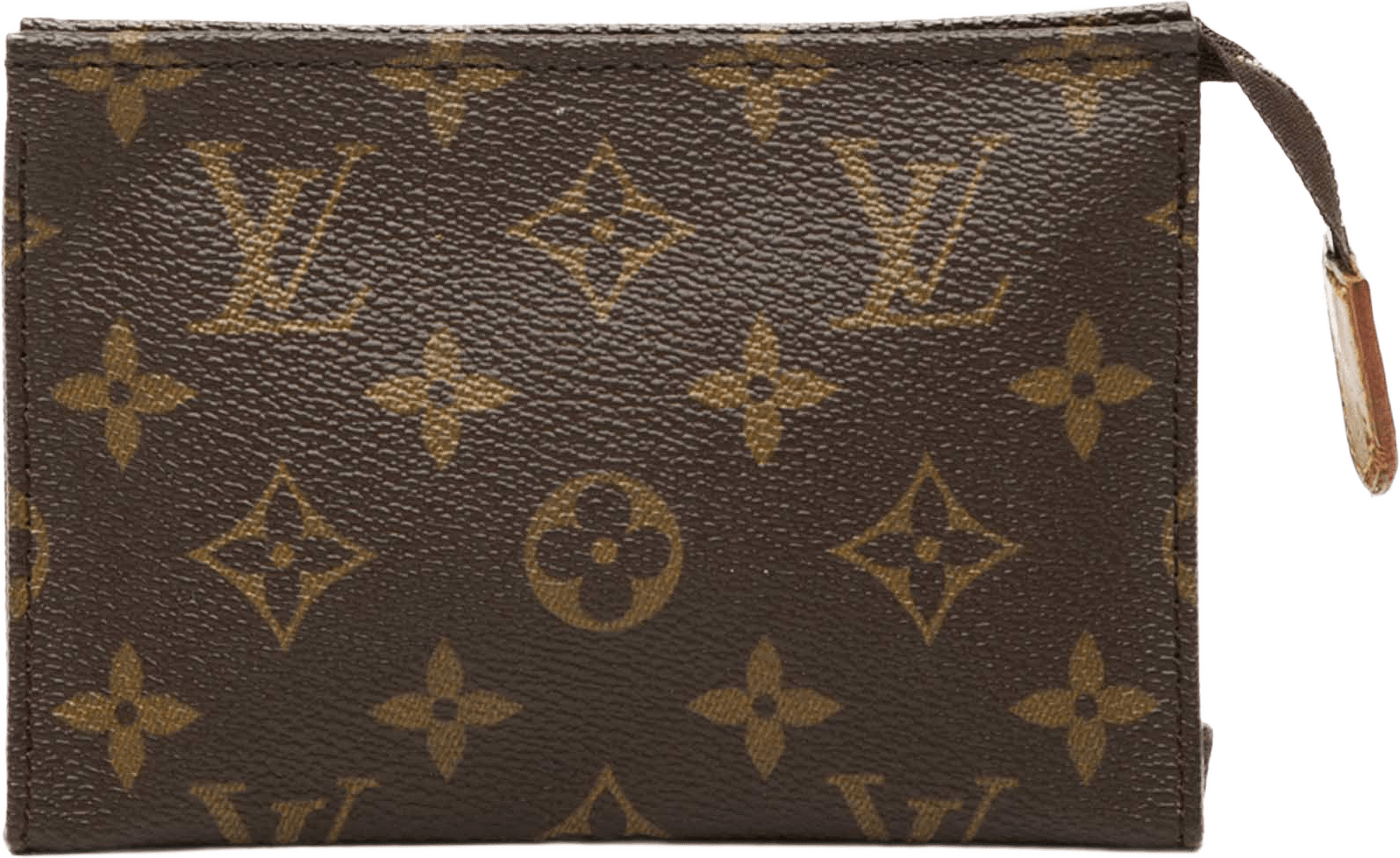 Louis Vuitton Monogram Toiletry Pouch 15, från Luxclusif, i färgen brun.