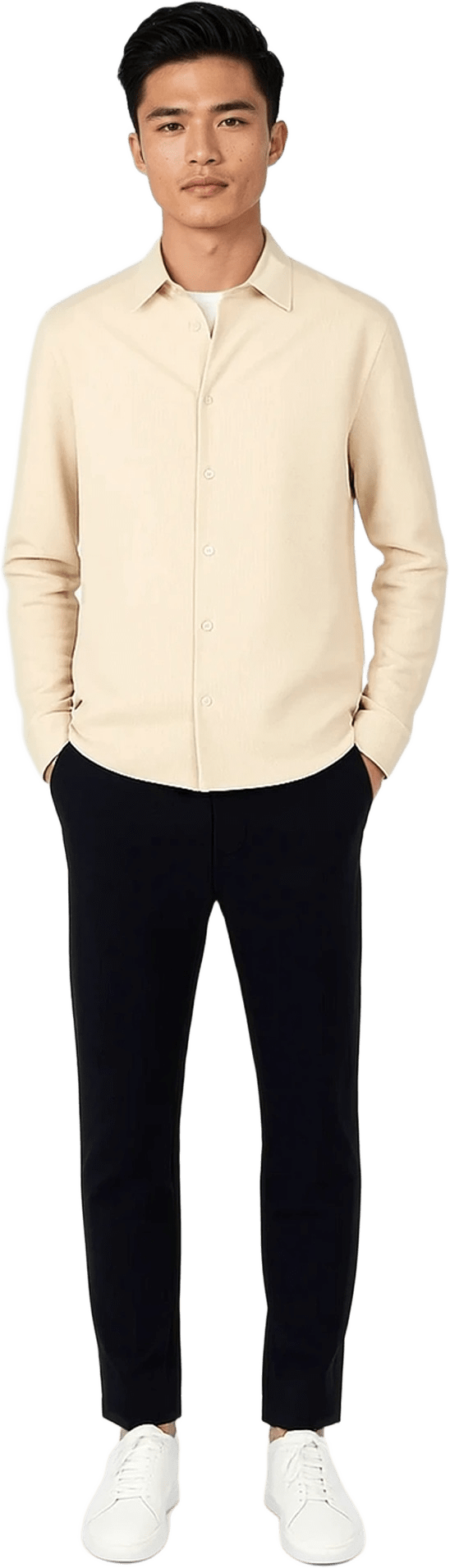 Walker Cord Shirt, från Ciszere, i färgen beige.