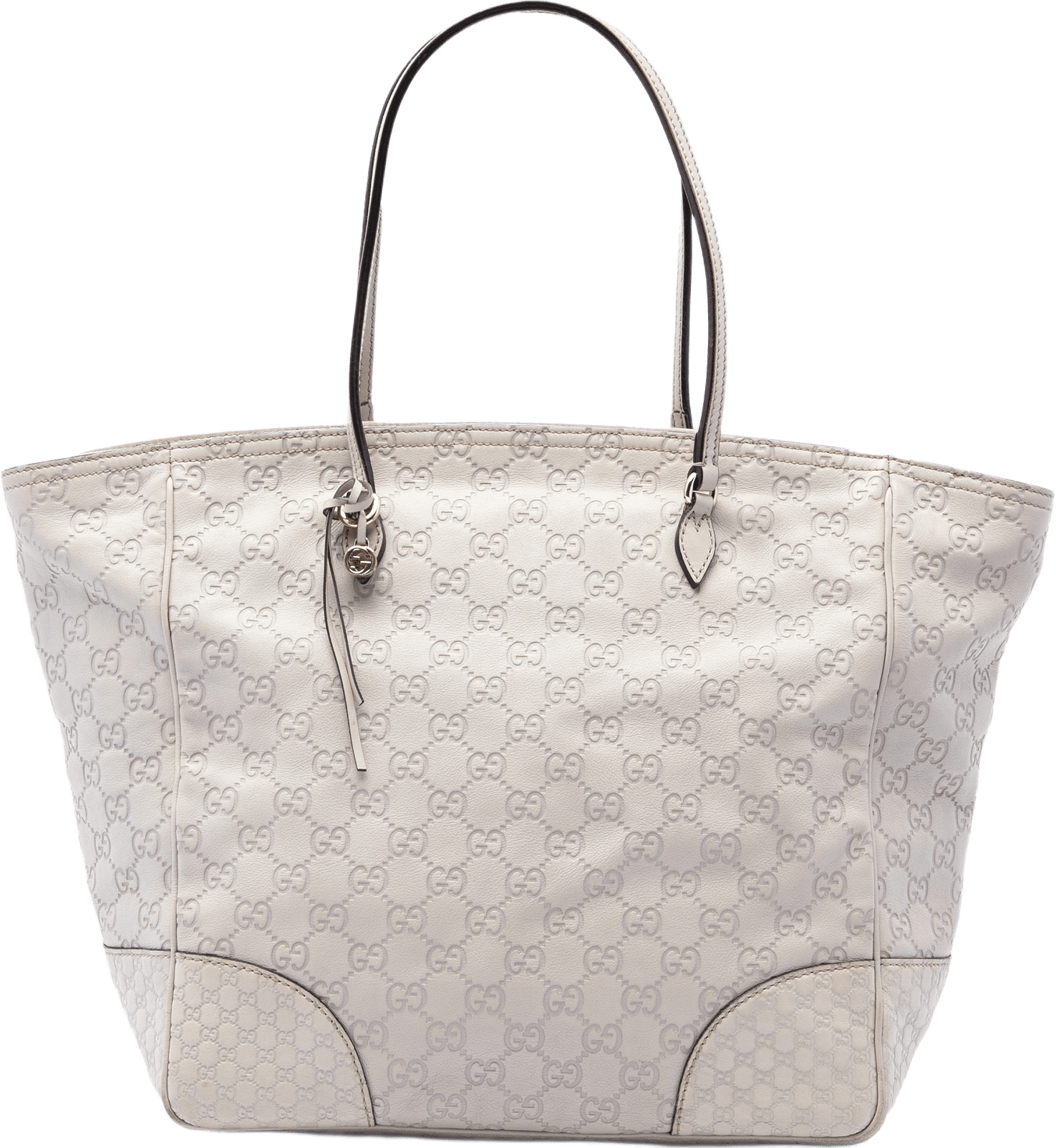 Gucci Guccissima Bree Tote, från Luxclusif, i färgen vit.