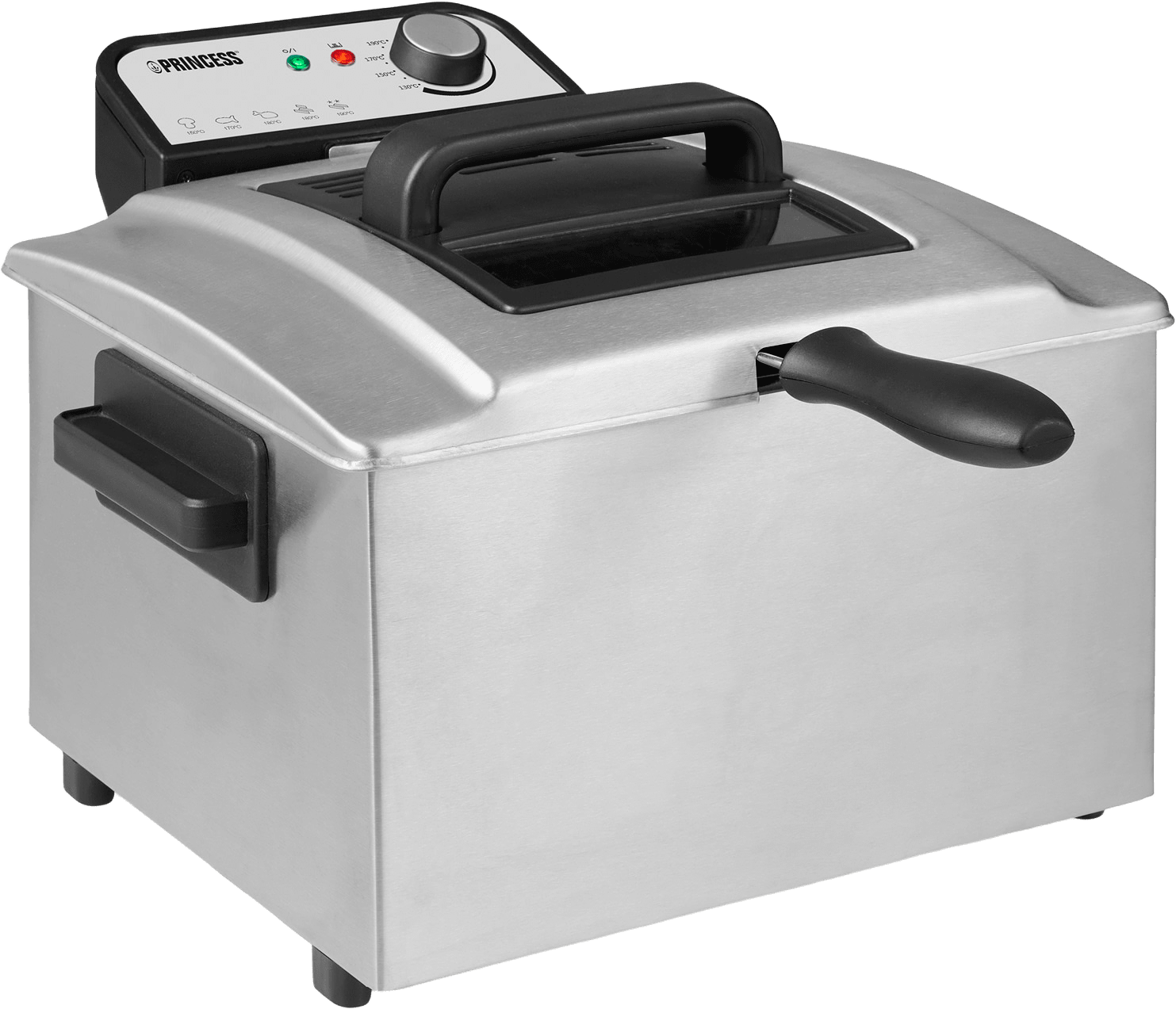 Fritös 5l Maxi 3270w Rostfritt Stål, från Princess, i färgen silver.