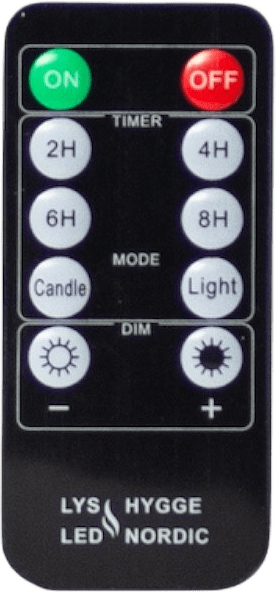 Svart Fjärrkontroll För Ljus, från Led Nordic, i färgen svart.