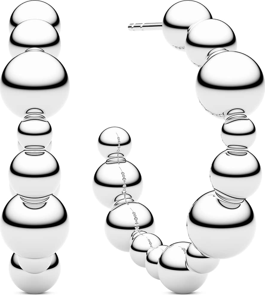 Örhängen Bormio Circolo, från Sif Jakobs Jewellery, i färgen silver.