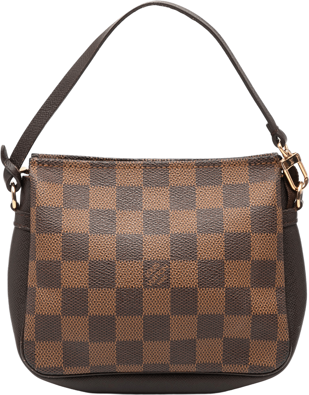Louis Vuitton Damier Ebene Trousse Pochette, från Luxclusif, i färgen brown.