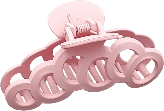 Gummerad Klämma Med Ringar 9 Cm, från Complement, i färgen pink.