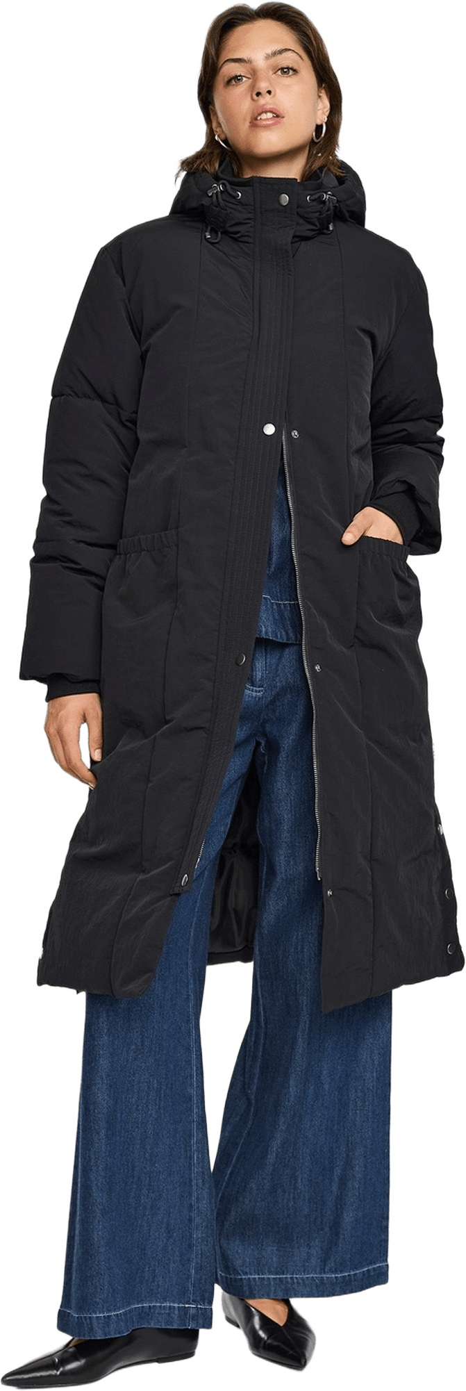 Srdune Coat - Black, från Soft Rebels, i färgen black.