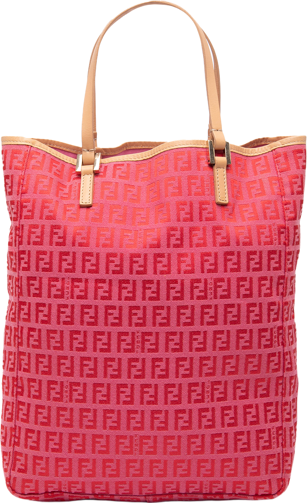 Fendi Zucchino Canvas Tote, från Luxclusif, i färgen dark pink.