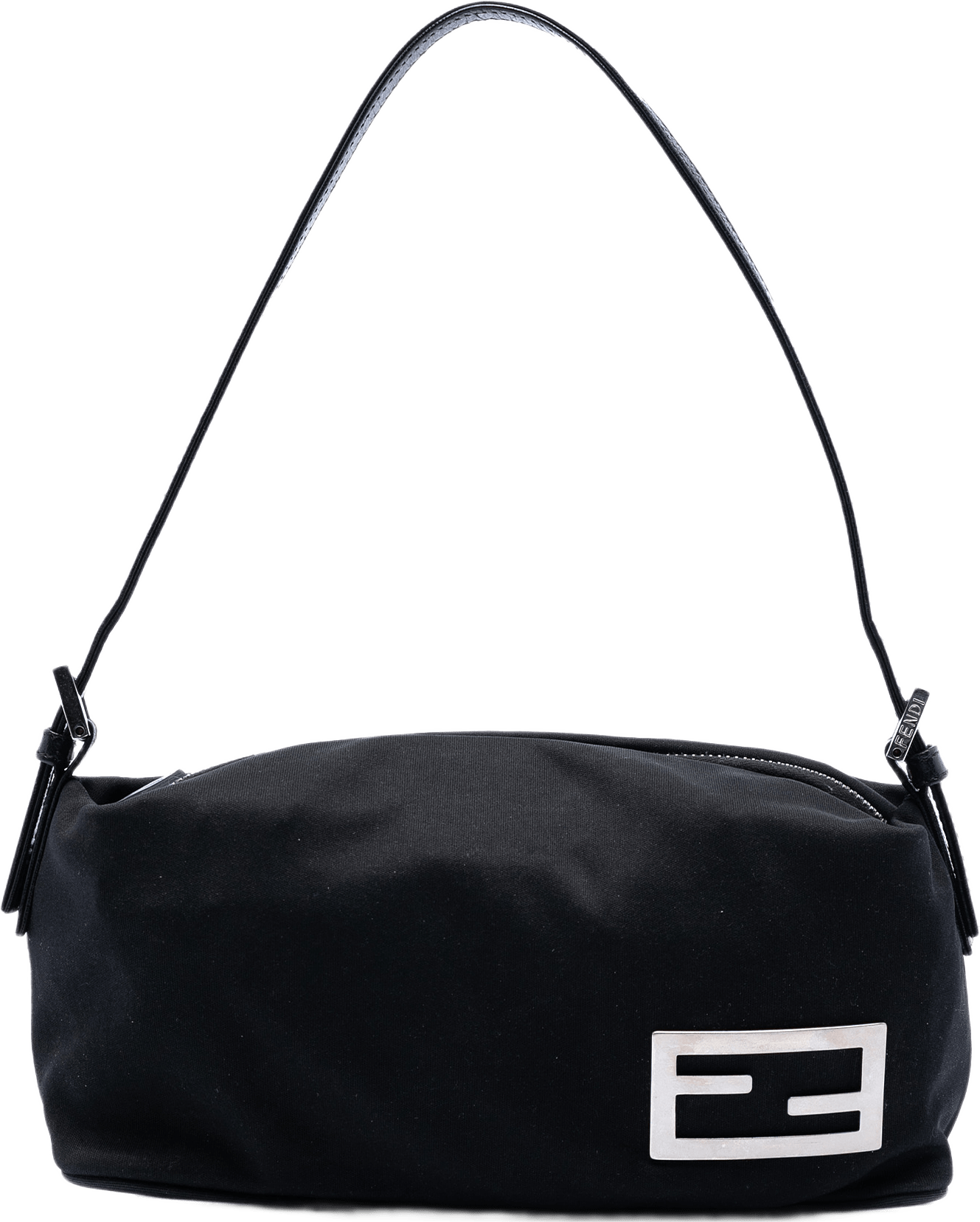 Fendi Neoprene Handbag, från Luxclusif, i färgen black.