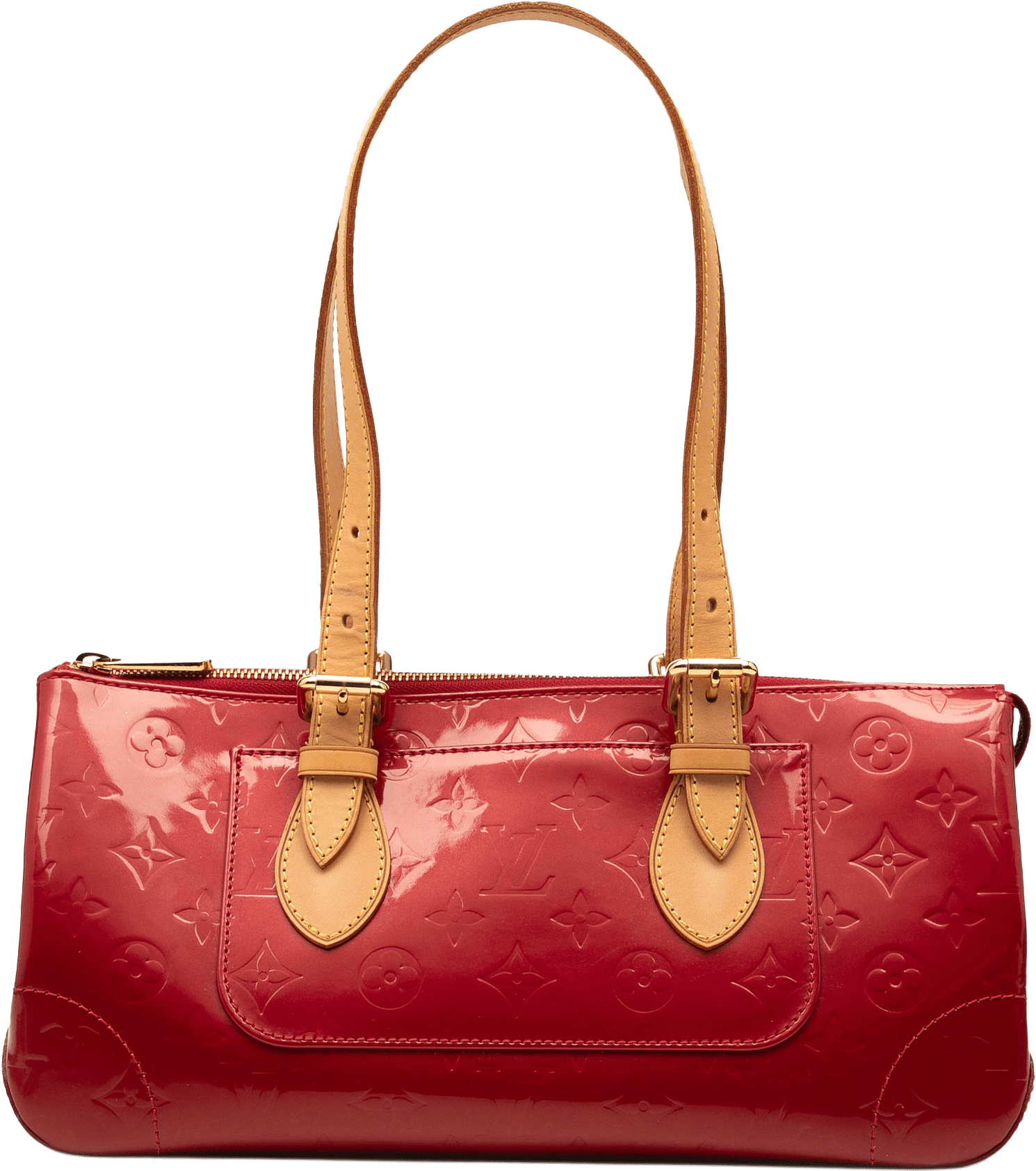 Louis Vuitton Monogram Vernis Rosewood Avenue, från Luxclusif, i färgen red.