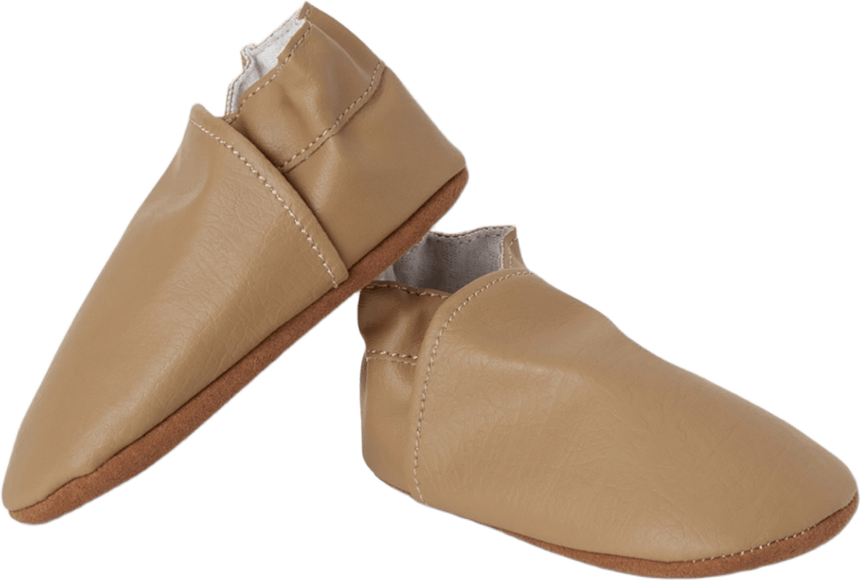 Barefoot Mocs, från BabyMocs, i färgen cognac.