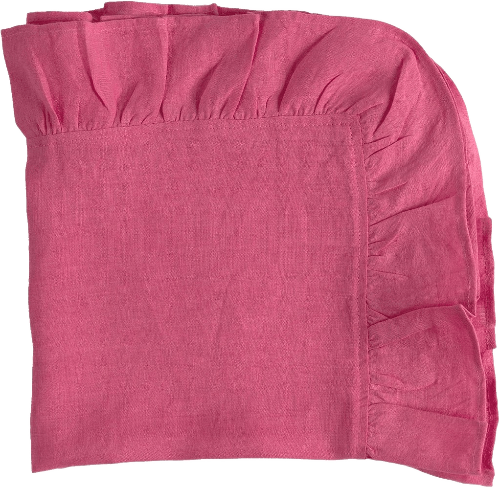 Bell Servett - 50x50 Cm, från Pick A Poppy, i färgen dark pink.