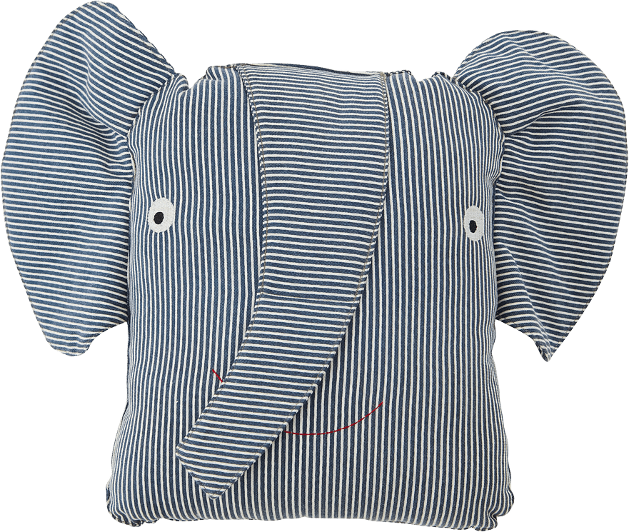 Erik Elephant Denim Toy, från OYOY Mini, i färgen blue.