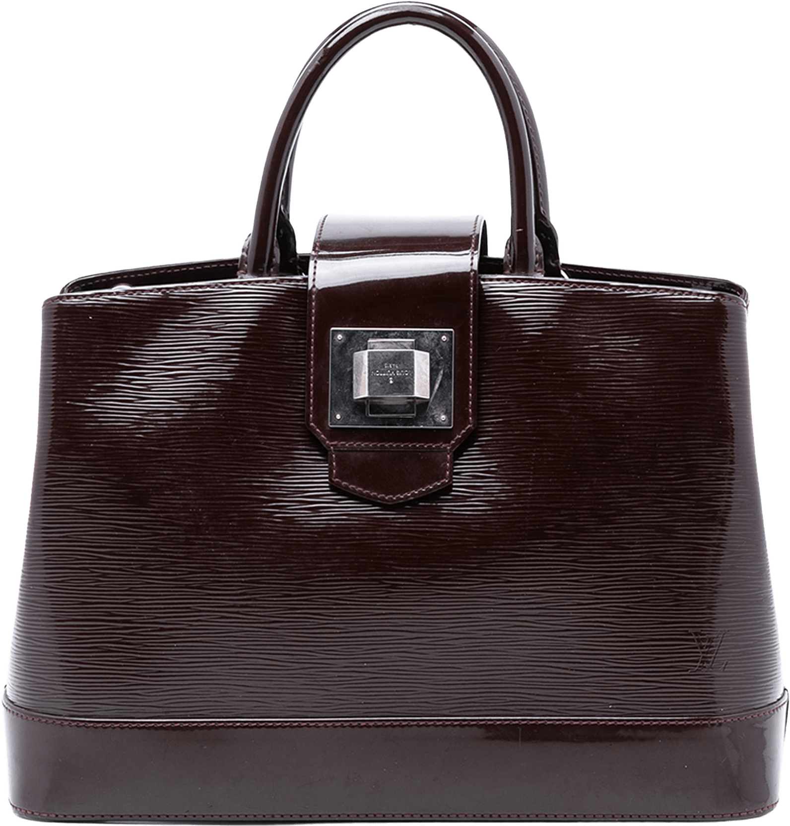 Louis Vuitton Electric Epi Mirabeau Gm, från Luxclusif, i färgen plum.