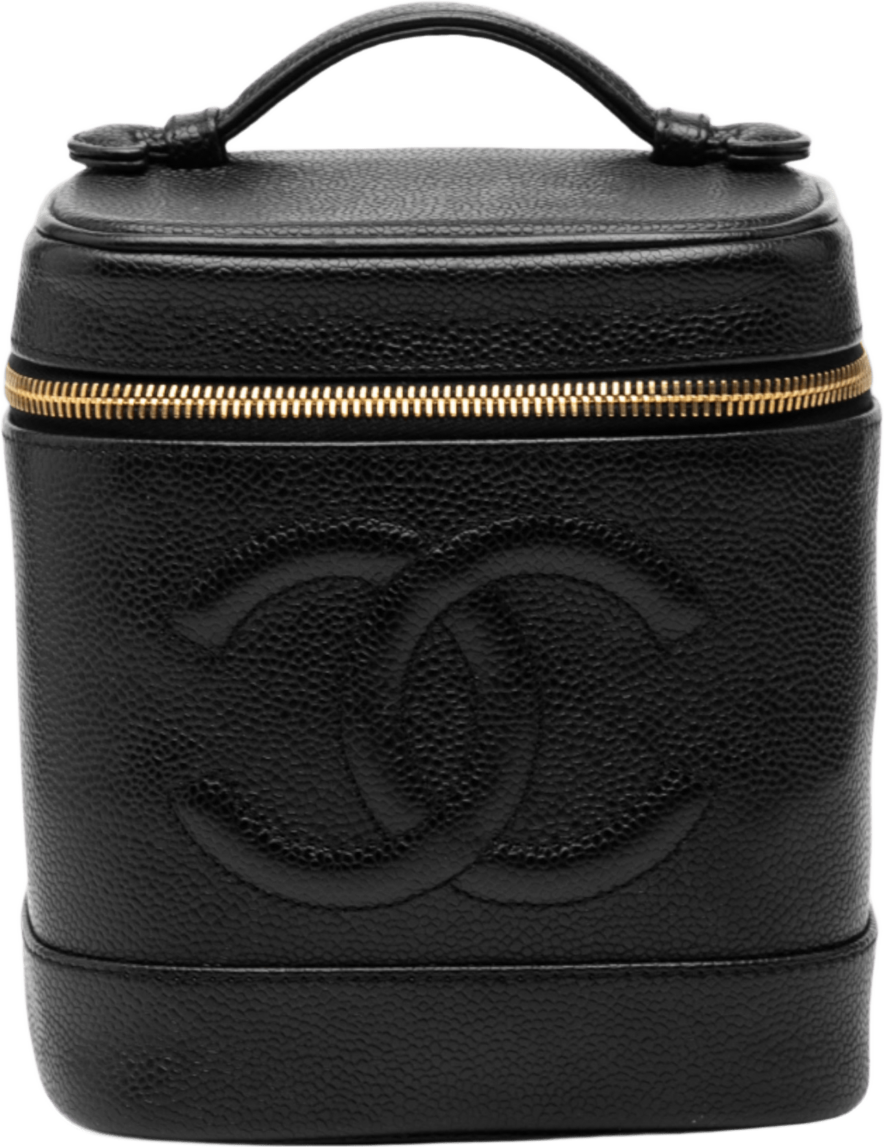 Chanel Cc Caviar Vanity Bag, från Luxclusif, i färgen black.