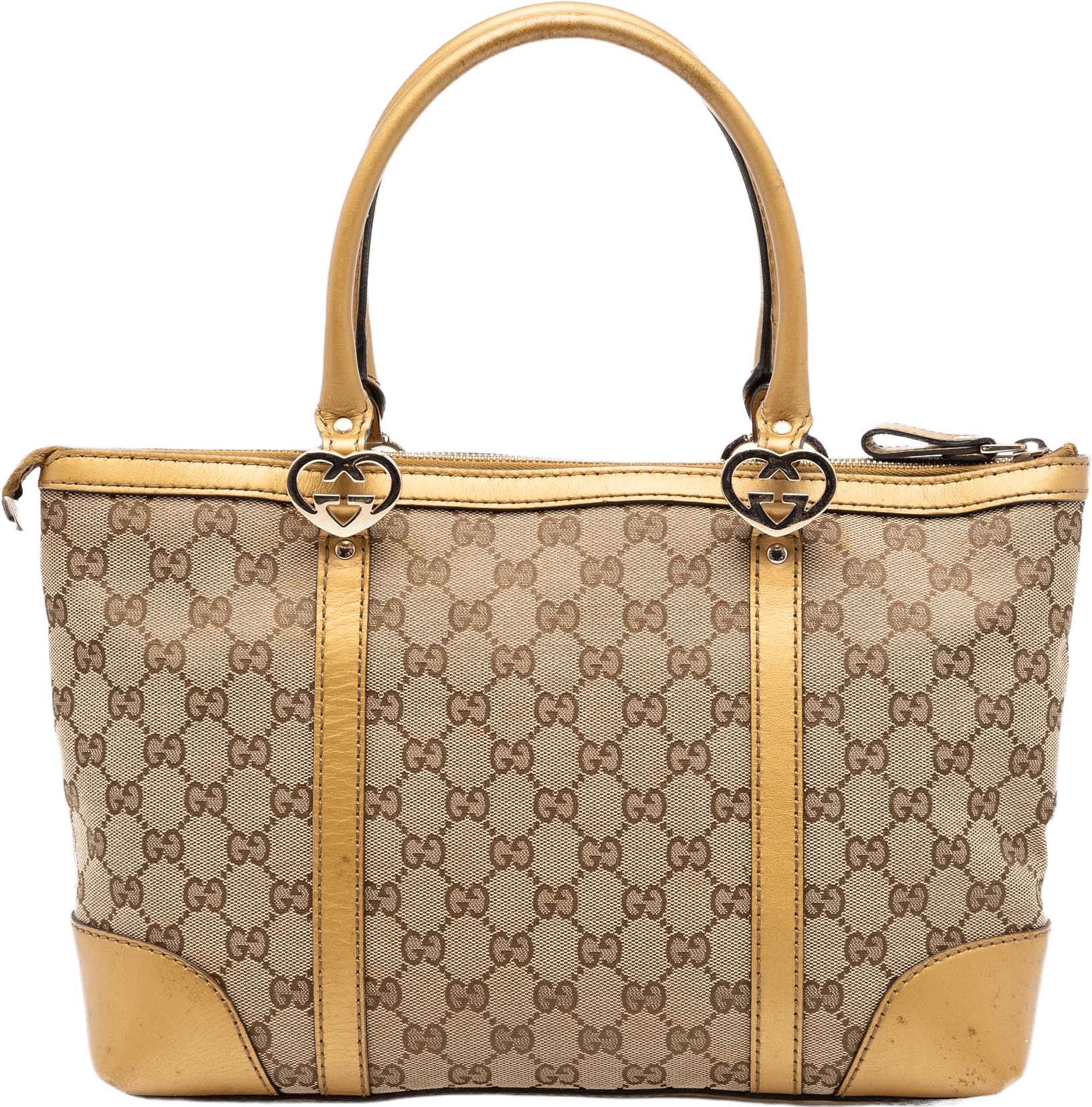 Gucci Gg Canvas Lovely Tote, från Luxclusif, i färgen beige.