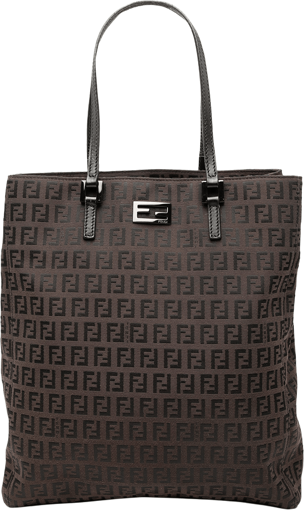 Fendi Zucchino Canvas Tote, från Luxclusif, i färgen dark brown.