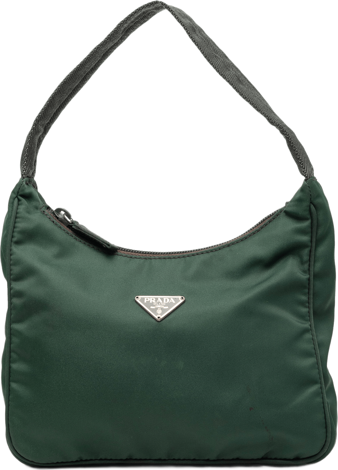 Prada Mini Tessuto Re Edition 2000 Shoulder Bag, från Luxclusif, i färgen grön.