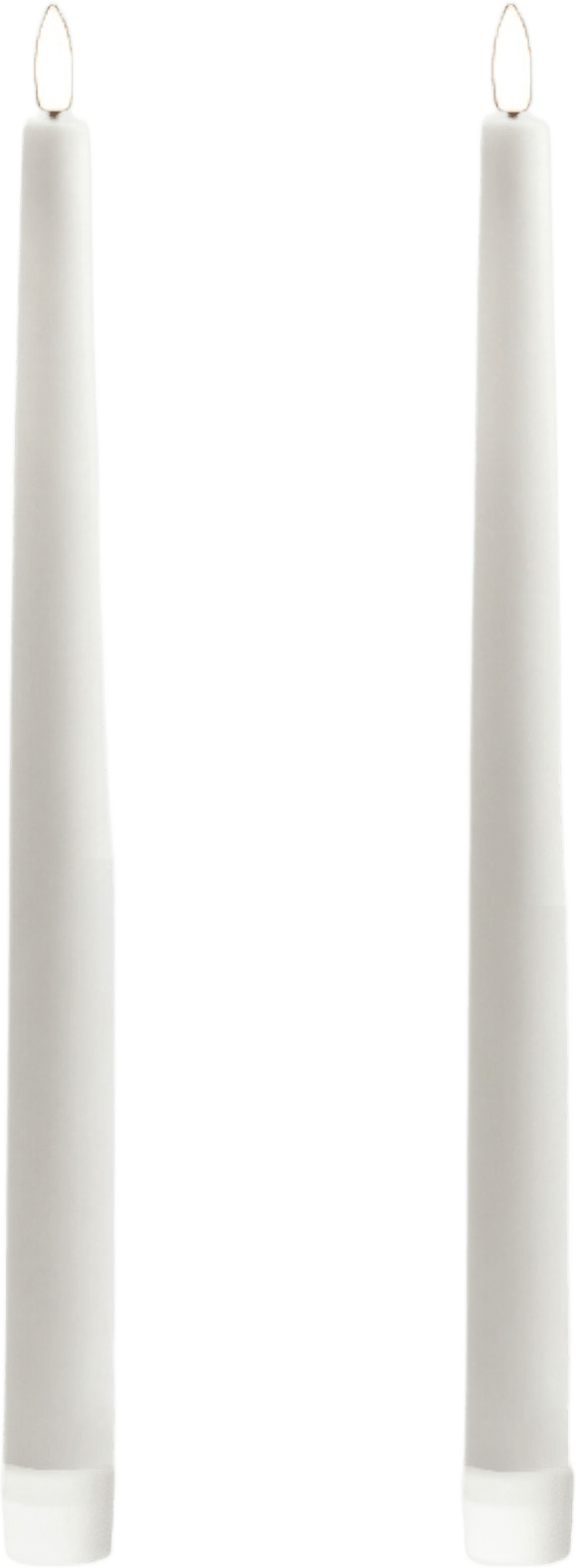 Luna Led Koniskt Ljus 2 St, från Led Nordic, i färgen vit.